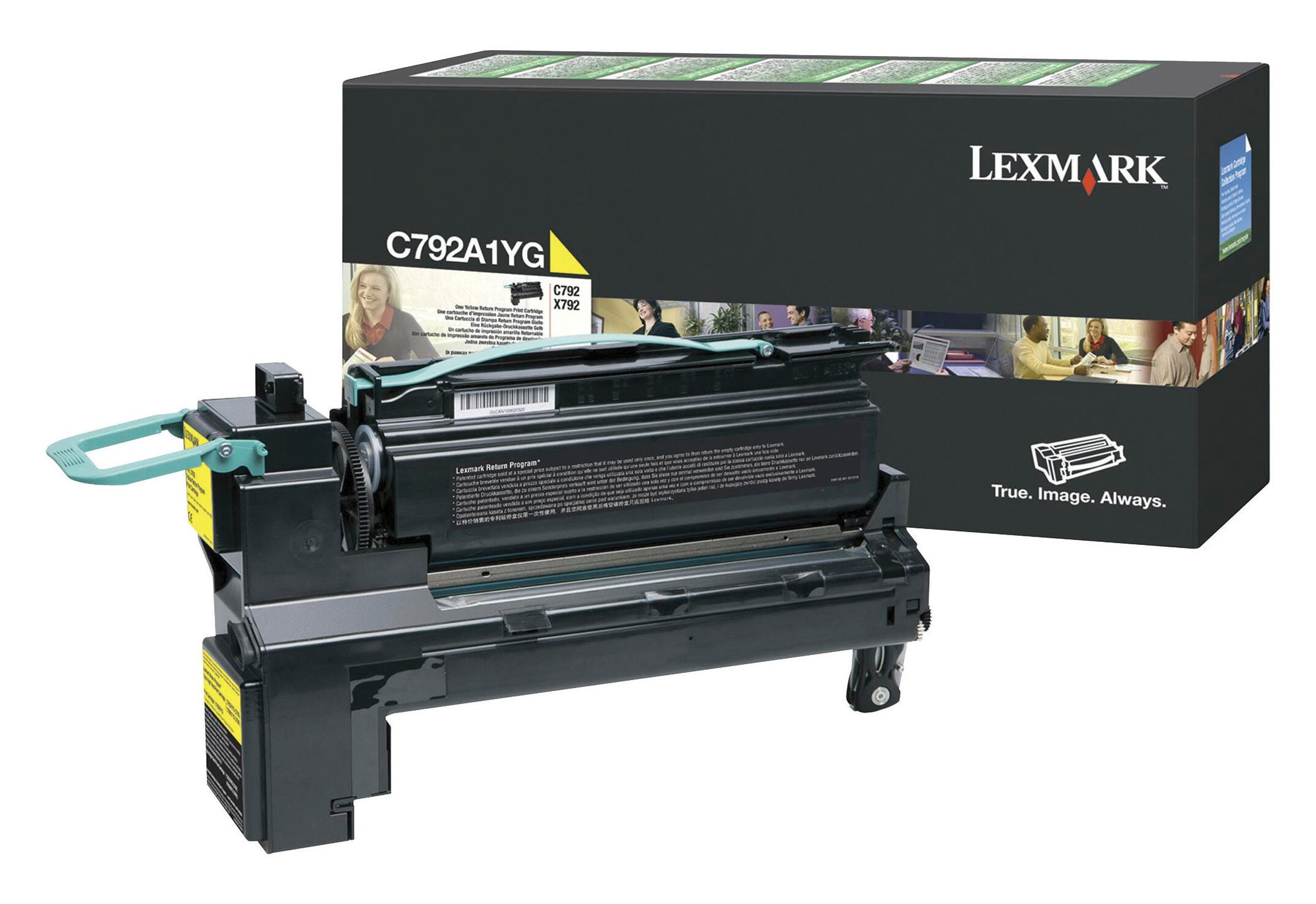 CARTRIDGE INK TONER LEXMARK LEXC792A1YG YELLOW