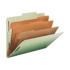CLASSIFICATION FOLDER LETTER 3 IN EXP 3 DIVIDERS GRAY/GREEN PK OF 10 NAT01058