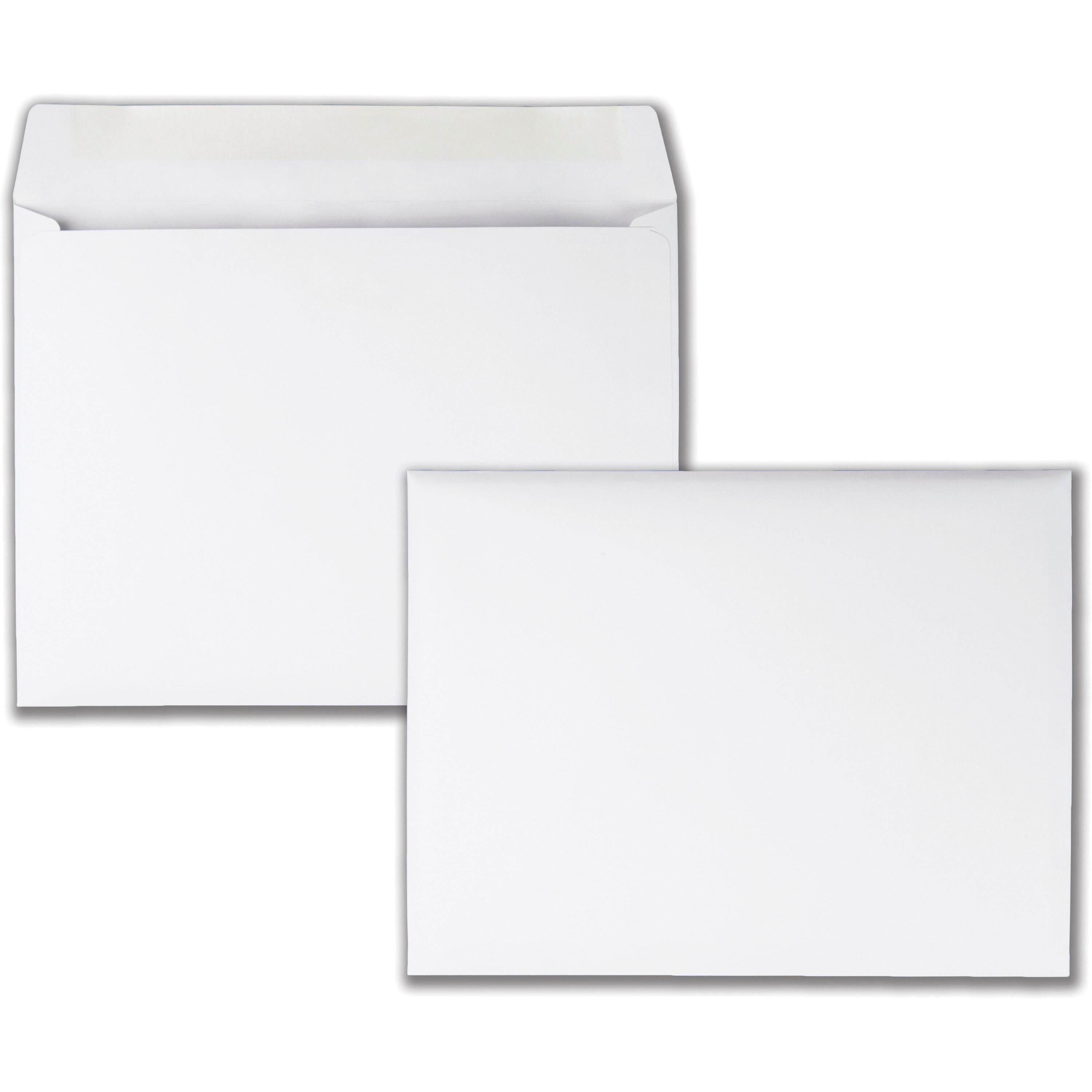 ENVELOPE BOOKLET 9X12 IN WHITE QUA37693 BX OF 100