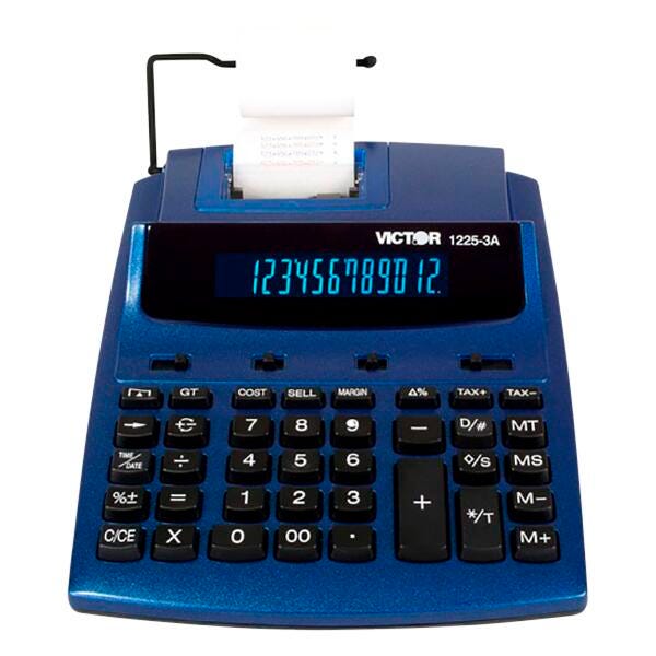 CALCULATOR PRINTING 12-DIGIT BLUE 1225-3A