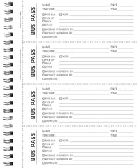 BOOK COMMUNICATION BUS PASS HS 1408302 PACK OF 200