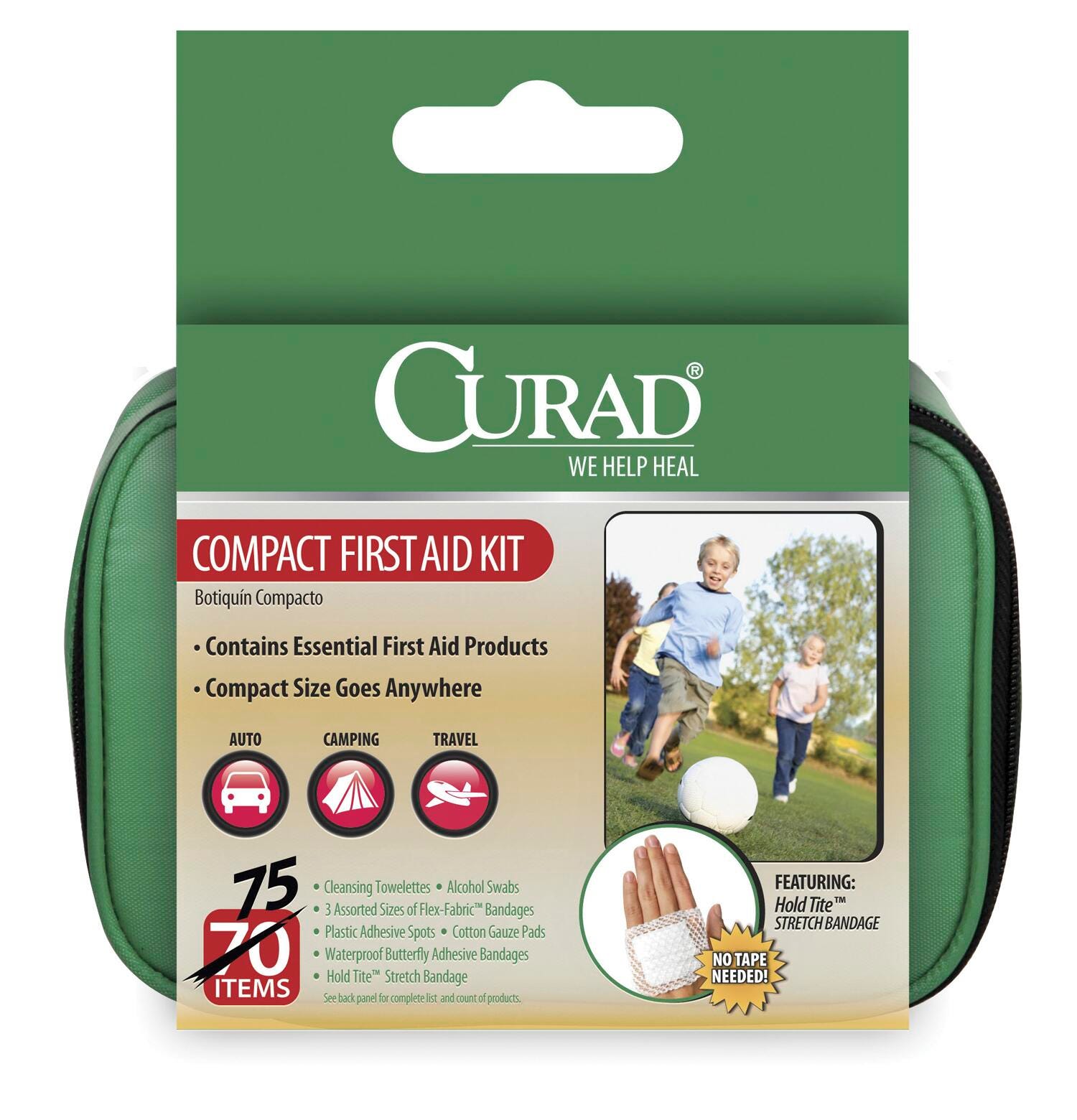 FIRST AID KIT - CURAD COMPACT - 75 PC