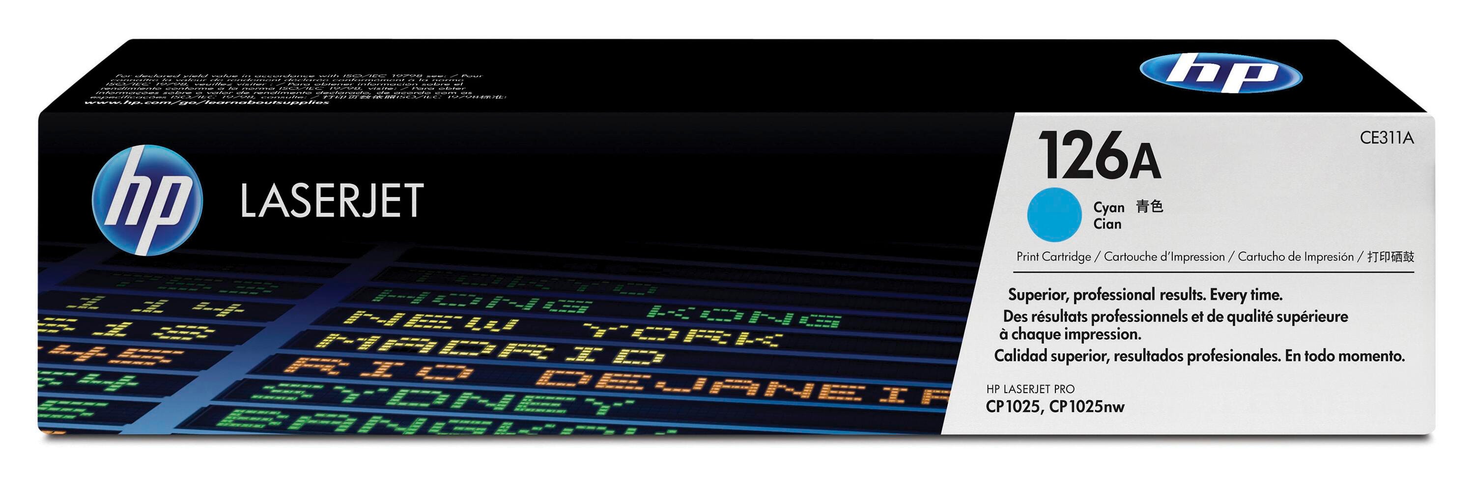 CARTRIDGE INK TONER HP 126A CYAN HEWCE311A