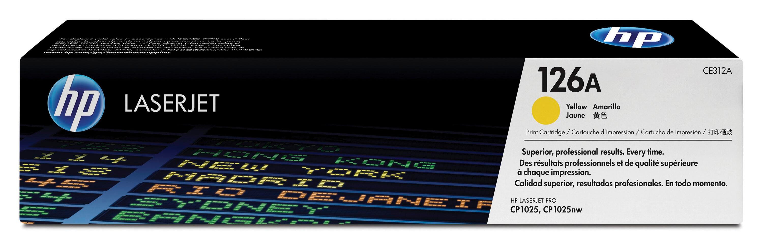 CARTRIDGE INK TONER HP HEWCE312A YELLOW