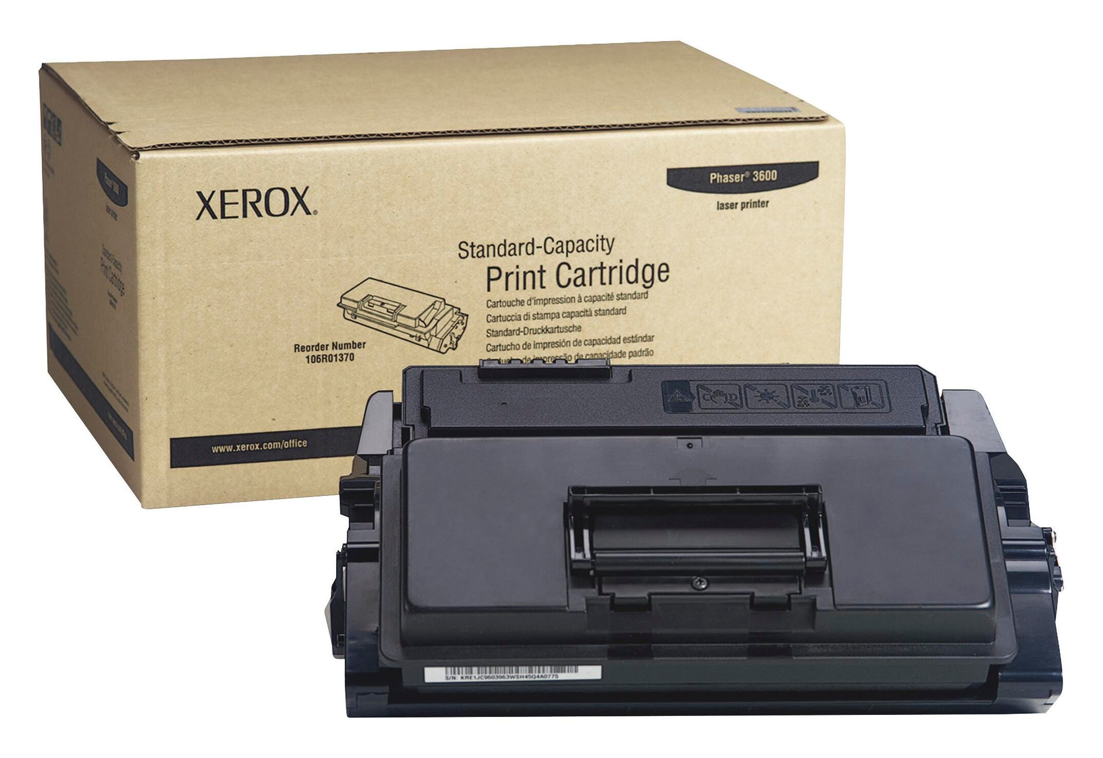 CARTRIDGE INK TONER XEROX XER106R01370 BLACK