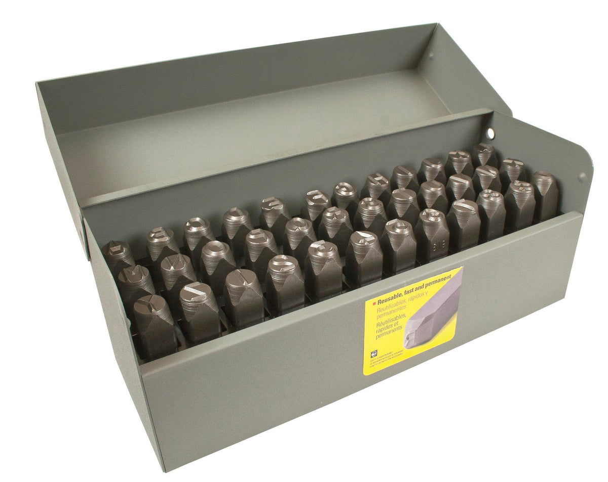 CH HANSON - 36 PC LETTER AND NUMBER STAMP SET COMBO - STEEL - 1/4 X 3/8 X 2-5/8 IN
