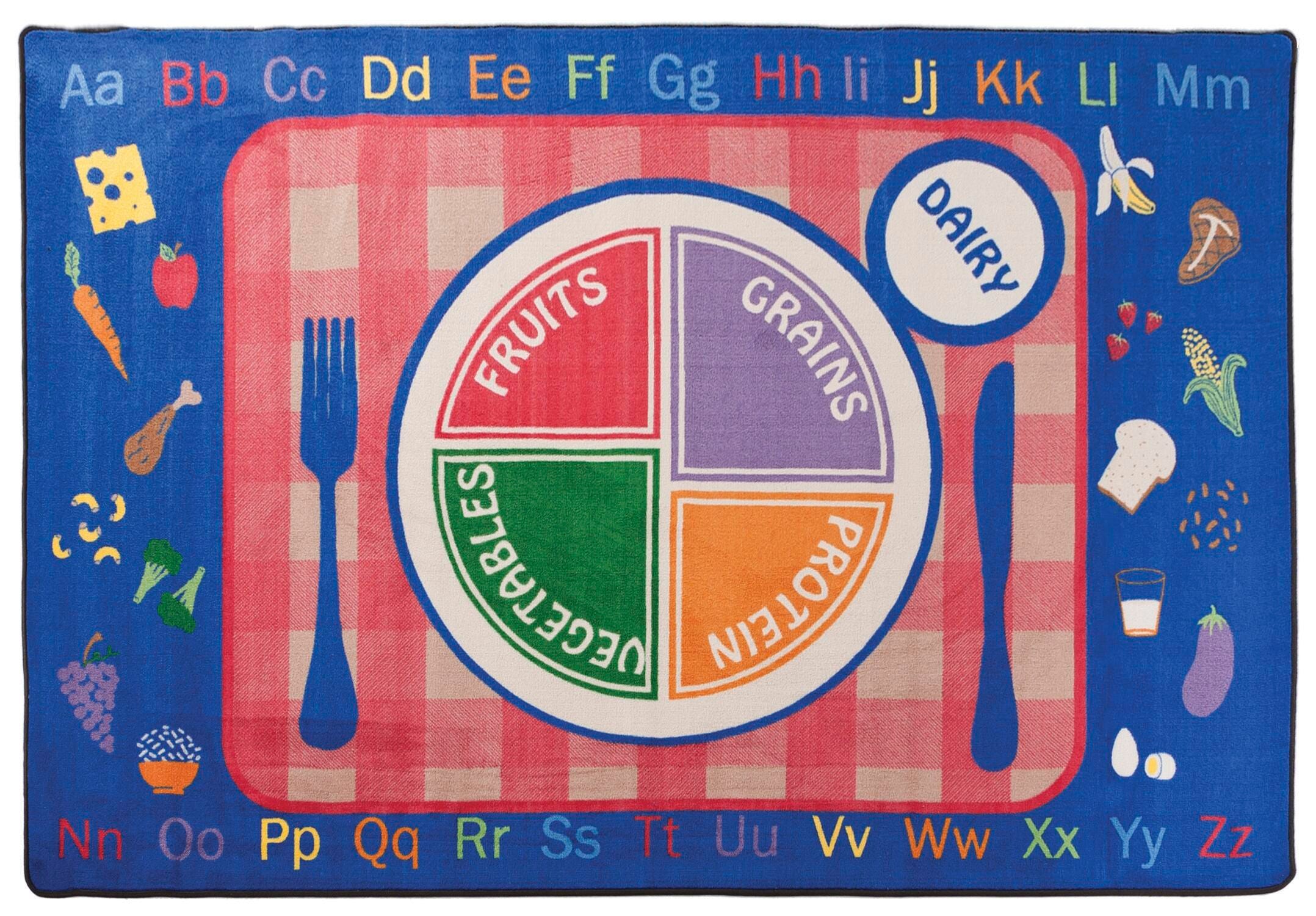 FLAGSHIP CARPETS - PICK A PLATE - RECTANGLE - 6 FT X 9 FT - PRIMARY COLOR