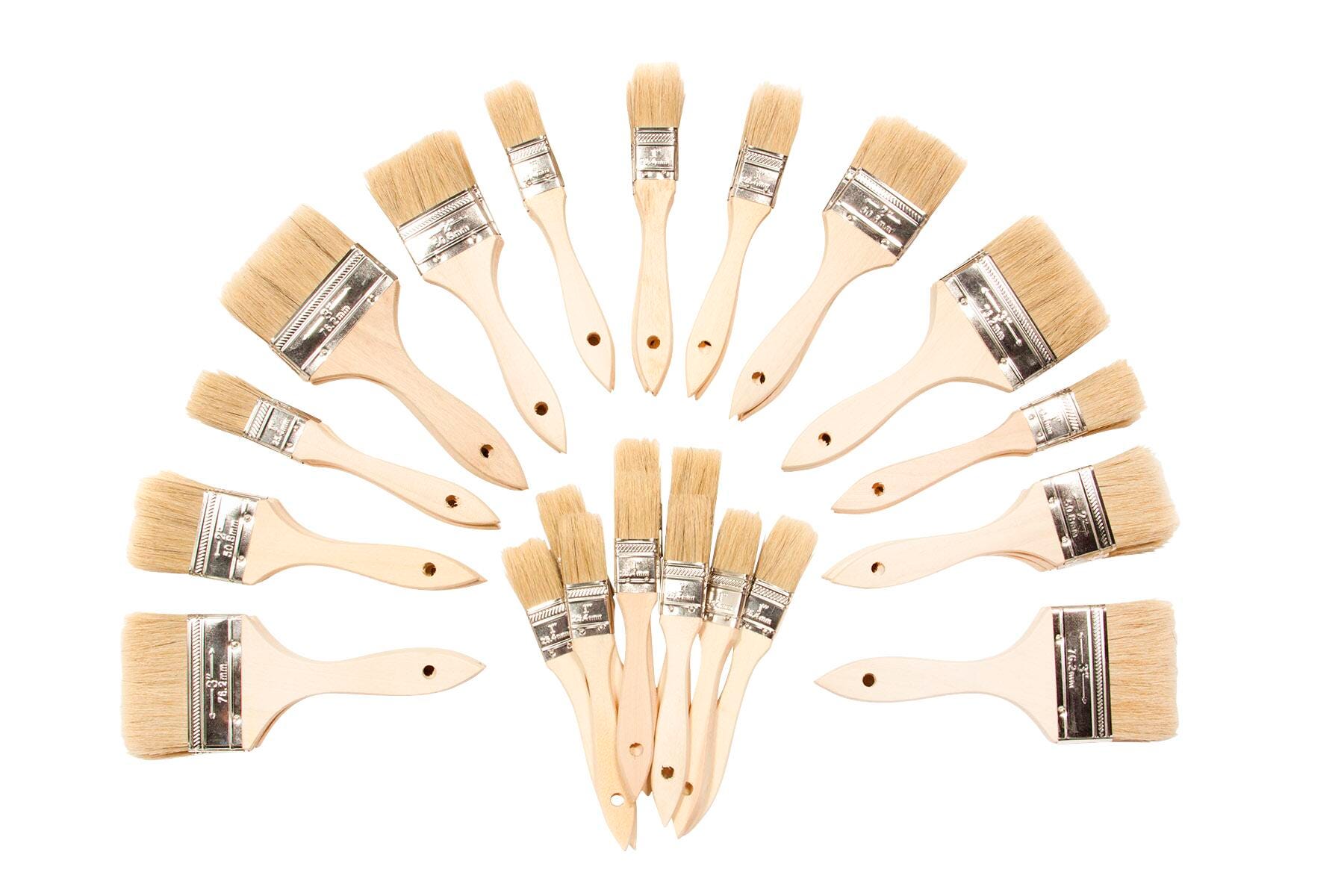 BRUSH RICHESON UTILITY WHITE BRISTLE SET OF 48