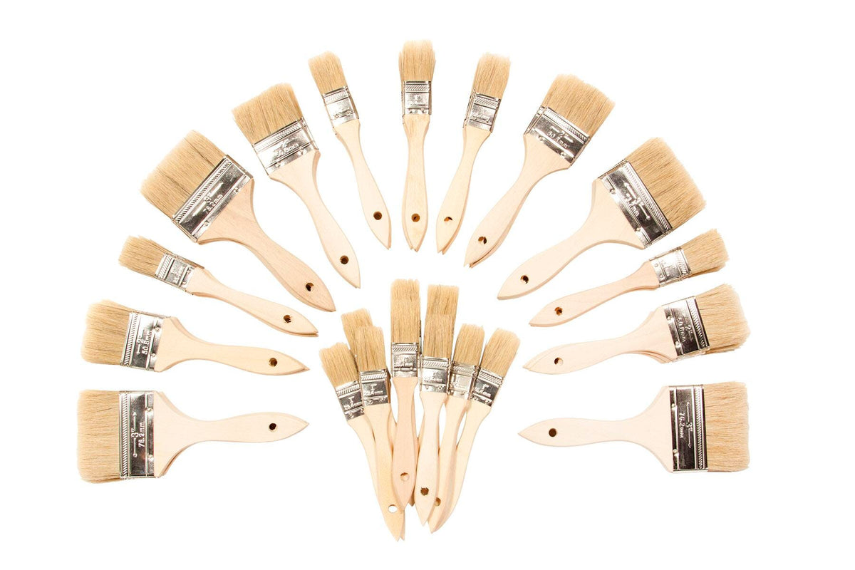 BRUSH RICHESON UTILITY WHITE BRISTLE SET OF 48