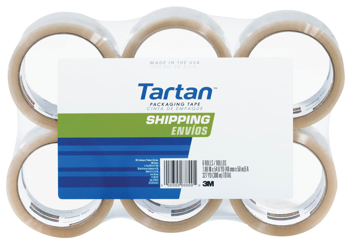 TAPE TARTAN 3710 PACKAGING 1.88IN X 54.6YD PACK OF 6