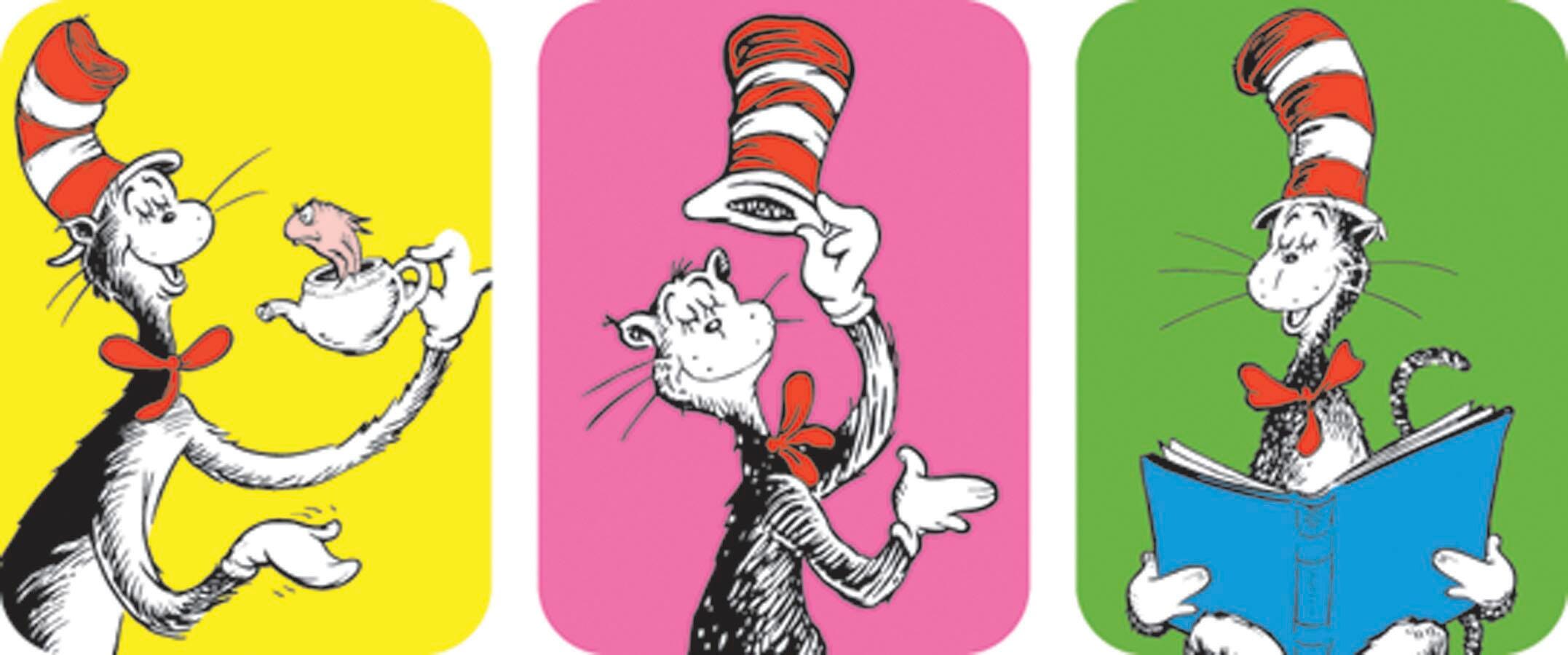 STICKERS CAT IN THE HAT GIANT STICKERS PACK OF 36