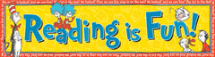 BANNER DR SEUSS READING IS FUN HORIZONTAL BANNER
