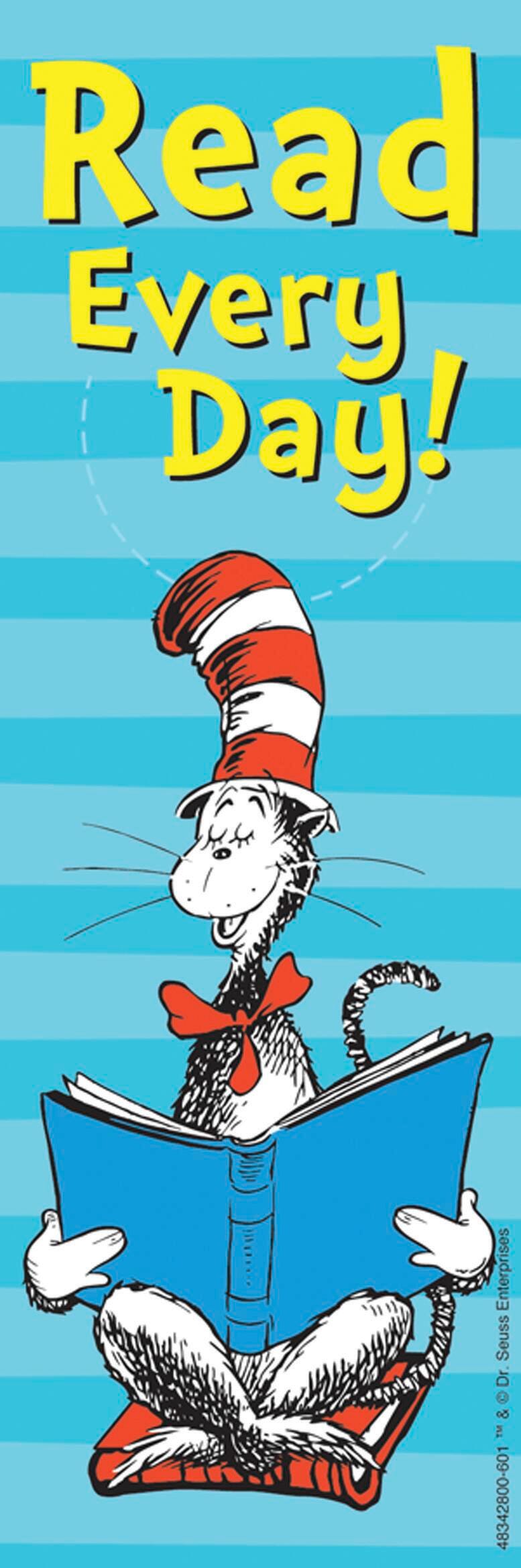 BOOKMARKS CAT IN THE HAT READ EVERYDAY PACK OF 36
