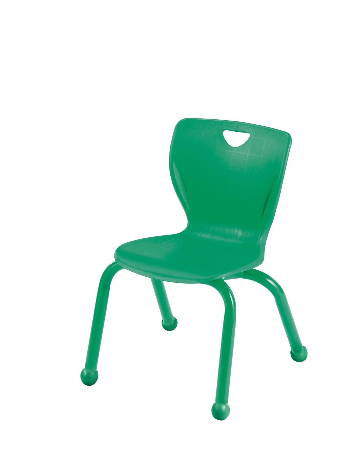 CHAIR - CLASSROOM SELECT - CONTEMPORARY 4-LEG - 8 IN - SPECIFY SEAT AND BACK COLOR - SPECIFY FRAME COLOR - BALL GLIDE - MATCHING POWDERCOAT