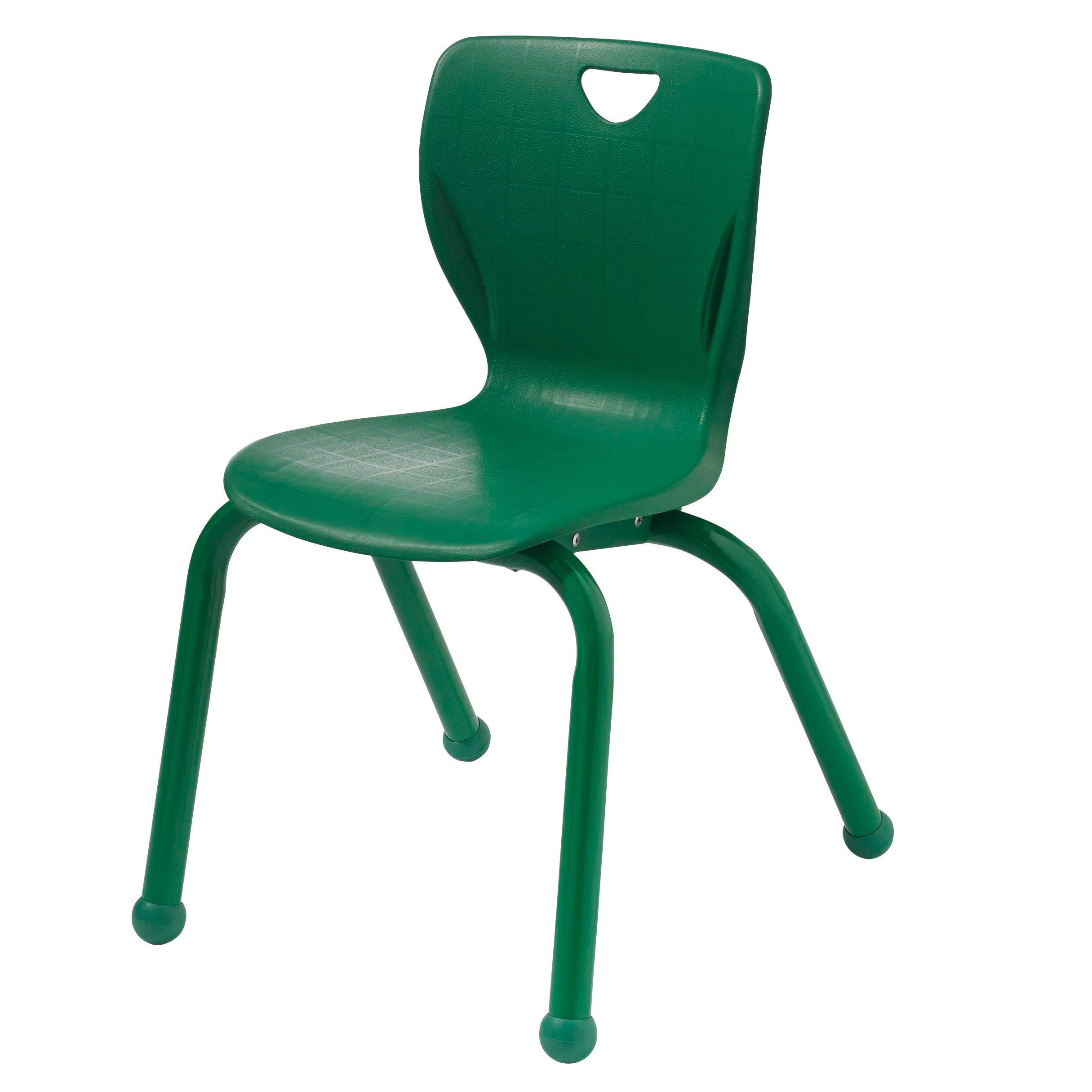CHAIR - CLASSROOM SELECT - CONTEMPORARY 4-LEG - 16 IN - SPECIFY SEAT AND BACK COLOR - SPECIFY FRAME COLOR - BALL GLIDE - MATCHING POWDERCOAT