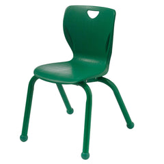 CHAIR - CLASSROOM SELECT - CONTEMPORARY 4-LEG - 16 IN - SPECIFY SEAT AND BACK COLOR - SPECIFY FRAME COLOR - BALL GLIDE - MATCHING POWDERCOAT