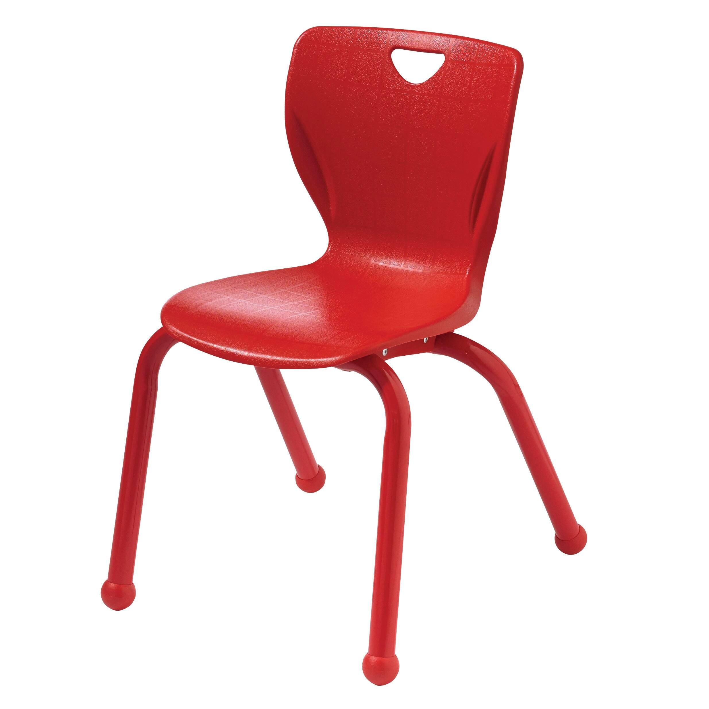CHAIR - CLASSROOM SELECT - CONTEMPORARY 4-LEG - 14 IN - SPECIFY SEAT AND BACK COLOR - SPECIFY FRAME COLOR - BALL GLIDE - MATCHING POWDERCOAT