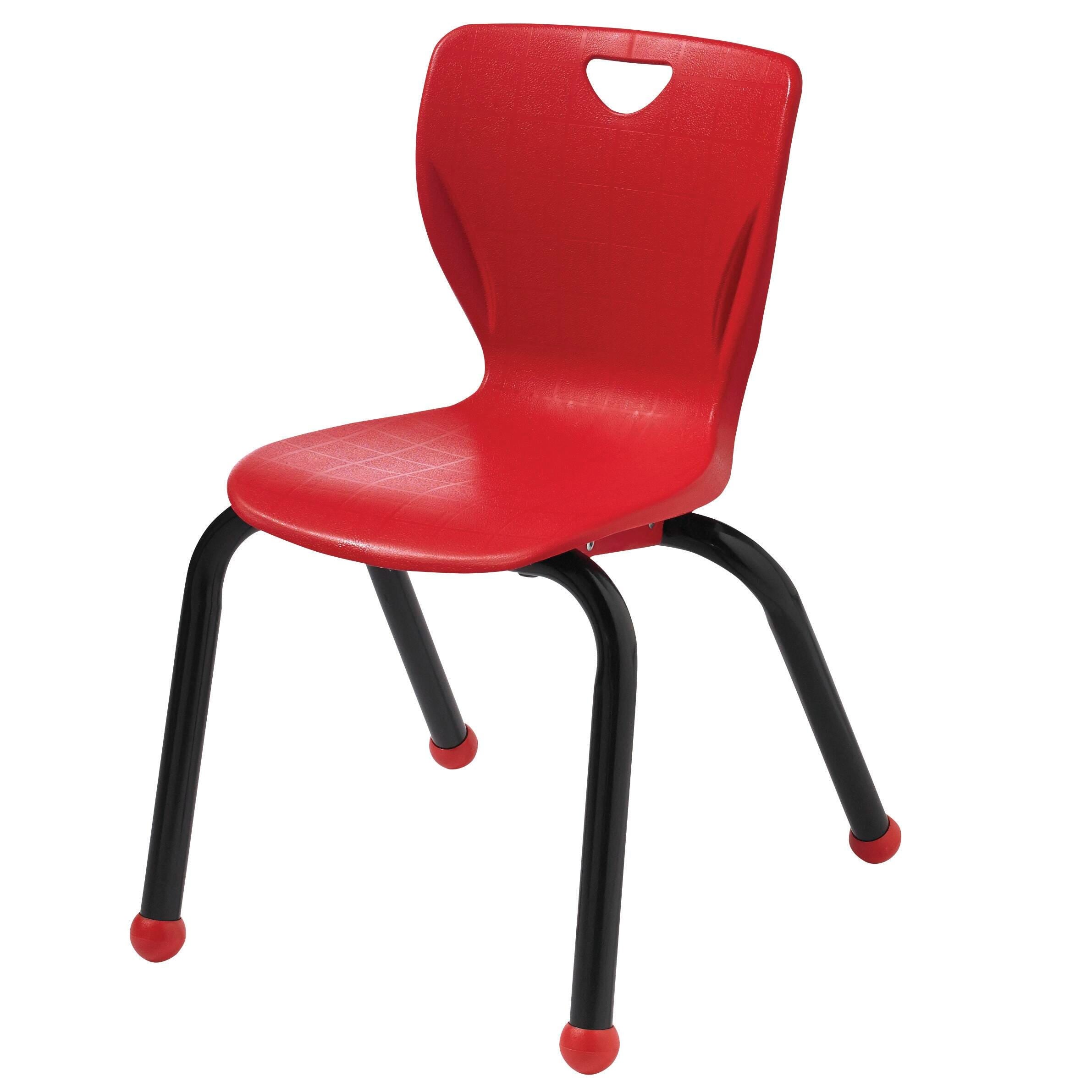 CHAIR - CLASSROOM SELECT - CONTEMPORARY 4-LEG - 12 IN - SPECIFY SEAT AND BACK COLOR - SPECIFY FRAME COLOR - BALL GLIDE - POWDERCOAT