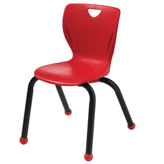 CHAIR - CLASSROOM SELECT - CONTEMPORARY 4-LEG - 12 IN - SPECIFY SEAT AND BACK COLOR - SPECIFY FRAME COLOR - BALL GLIDE - POWDERCOAT
