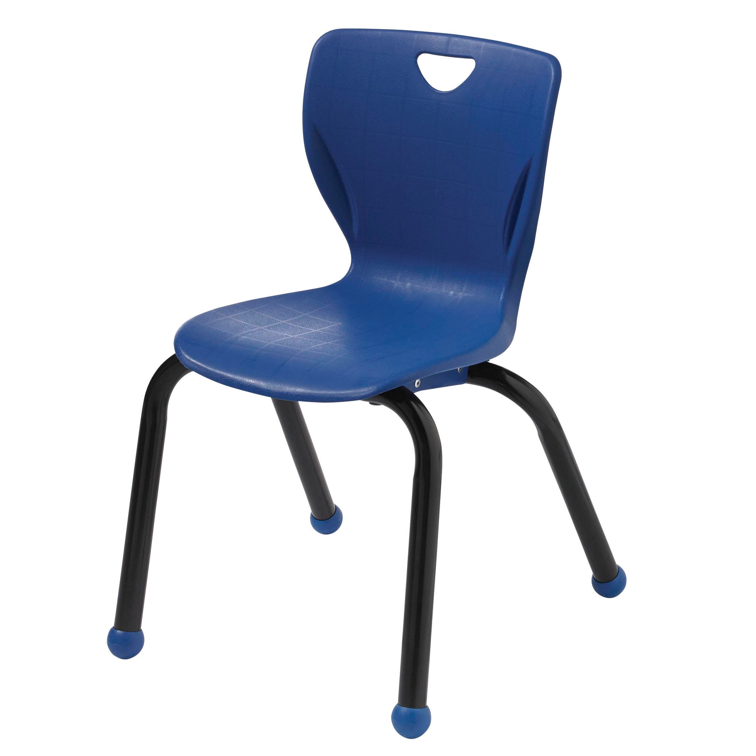 CHAIR - CLASSROOM SELECT - CONTEMPORARY 4-LEG - 10 IN - SPECIFY SEAT AND BACK COLOR - SPECIFY FRAME COLOR - BALL GLIDE - POWDERCOAT