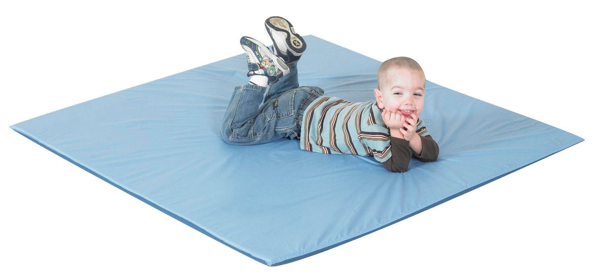 MAT ACTIVITY 52 L X 52 W X 1 H IN TWO TONE DEEP WATER AND LIGHT SKY BLUE