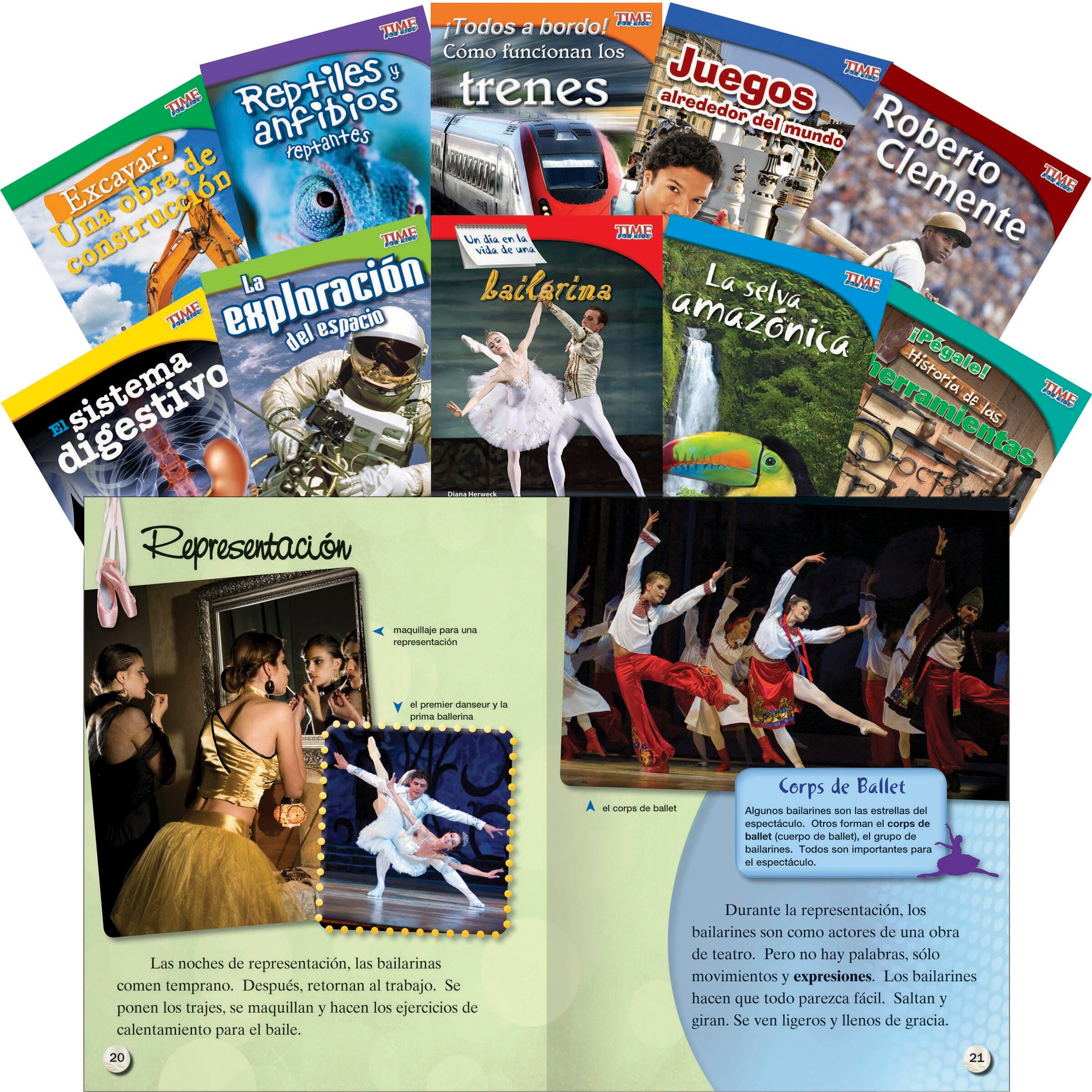 BOOKS TIME FOR KIDS INFORMATIONAL TEXT GR 3 SPNSH SET 2 SET OF 10