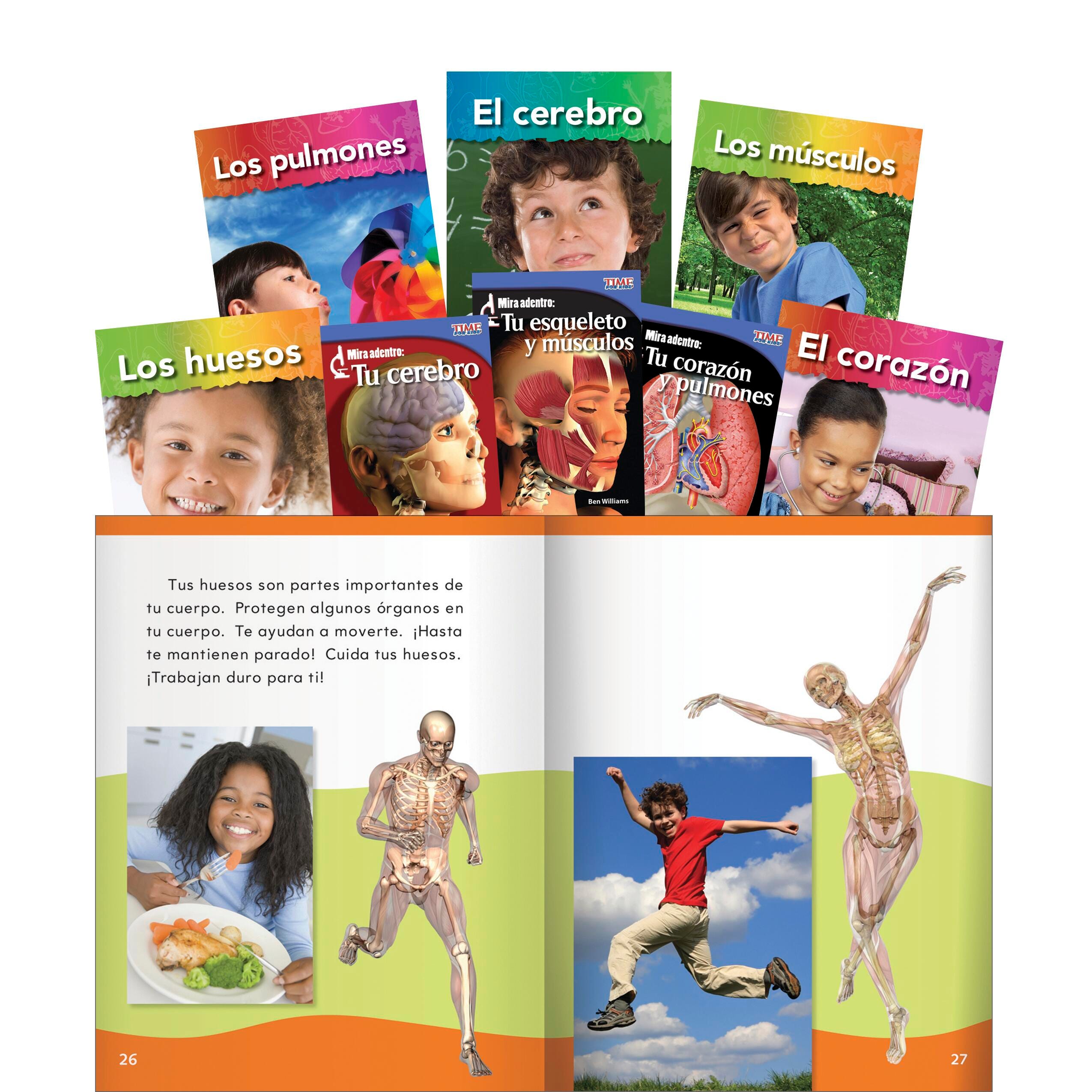 BOOKS OUR BODIES SPANISH SET OF 8