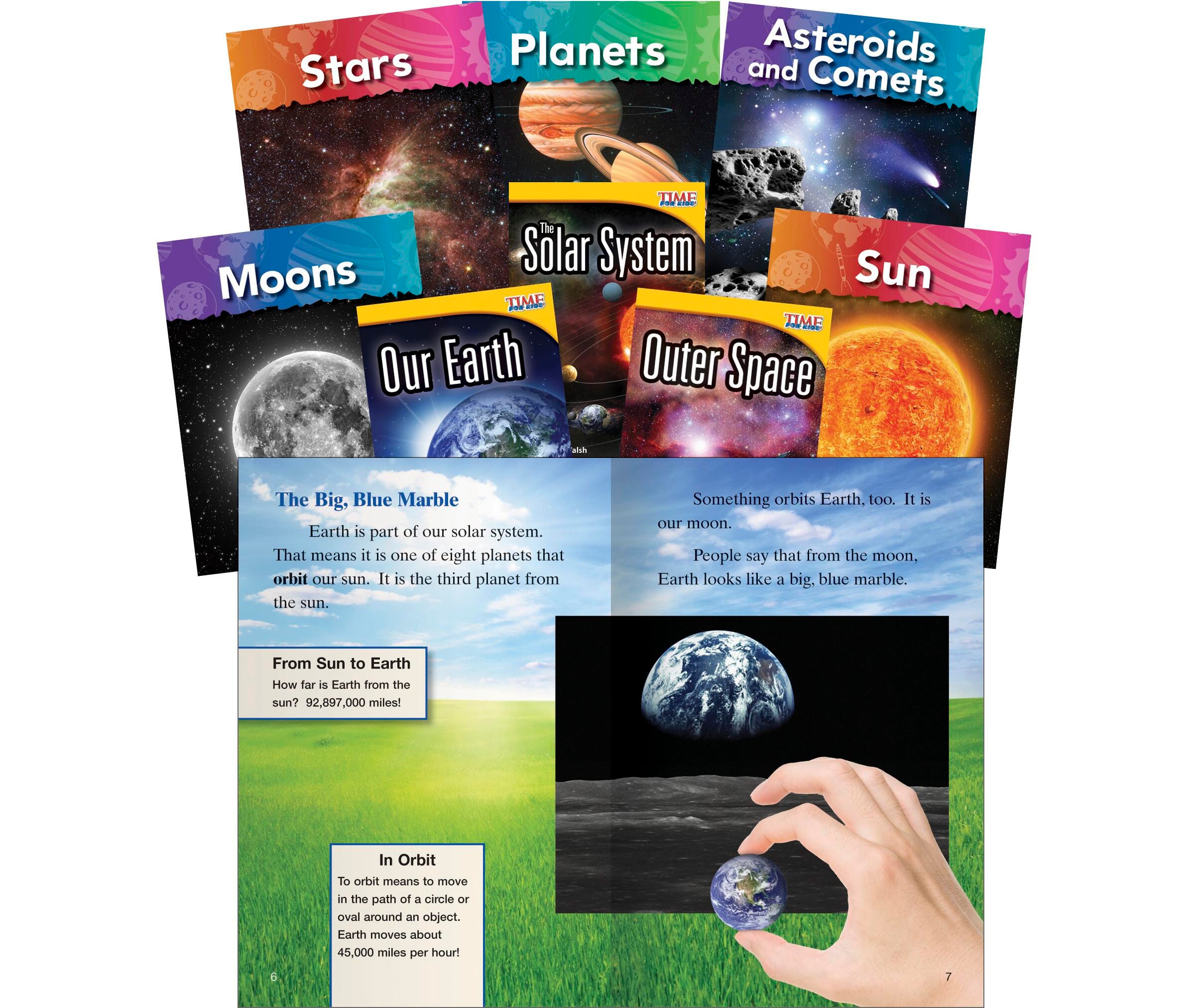 BOOKS THE SOLAR SYSTEM ENGLISH SET OF 8