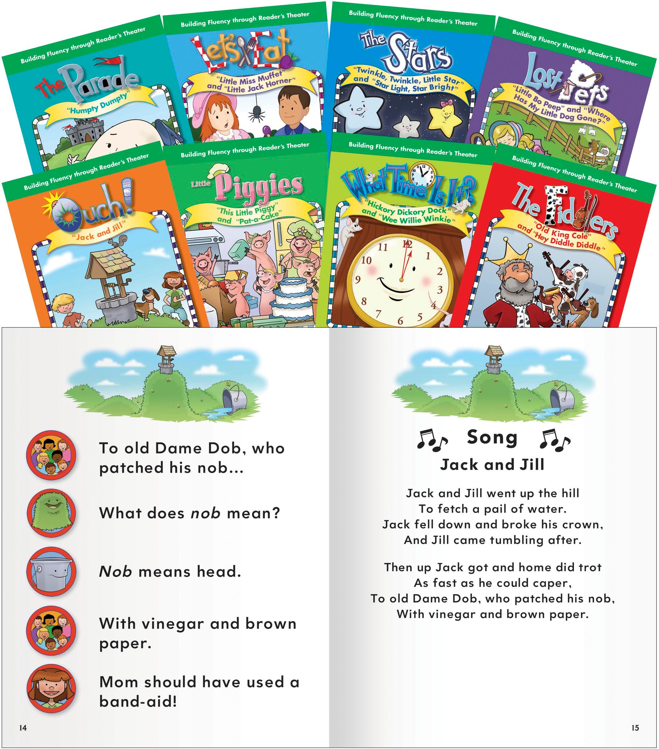 BOOKS - READERS THEATER NURSERY RHYMES SET OF 8