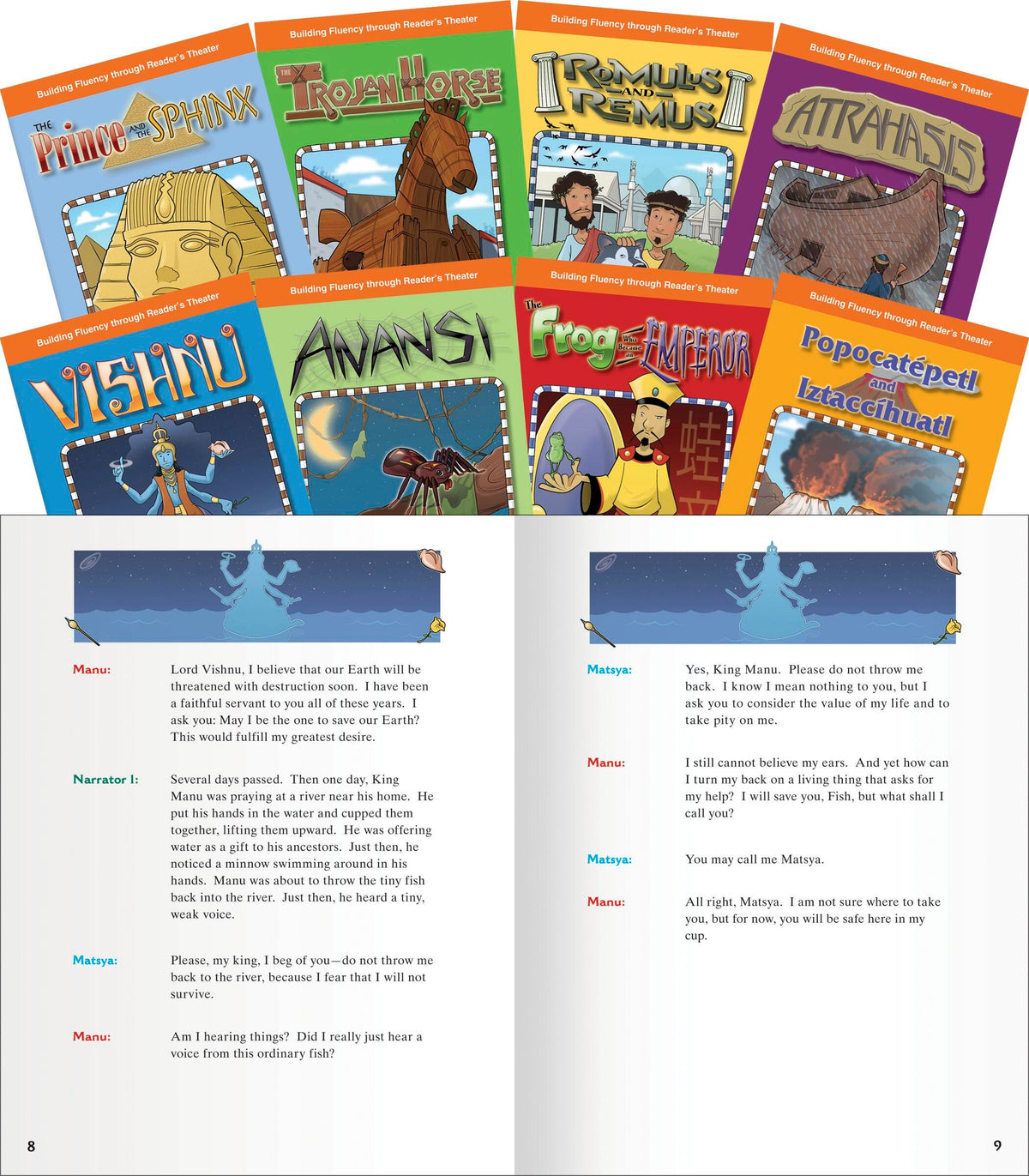 BOOKS - READERS THEATER WORLD MYTHS SET OF 8