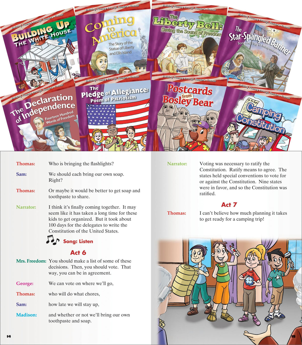 BOOKS - READERS THEATER MY COUNTRY SET OF 8