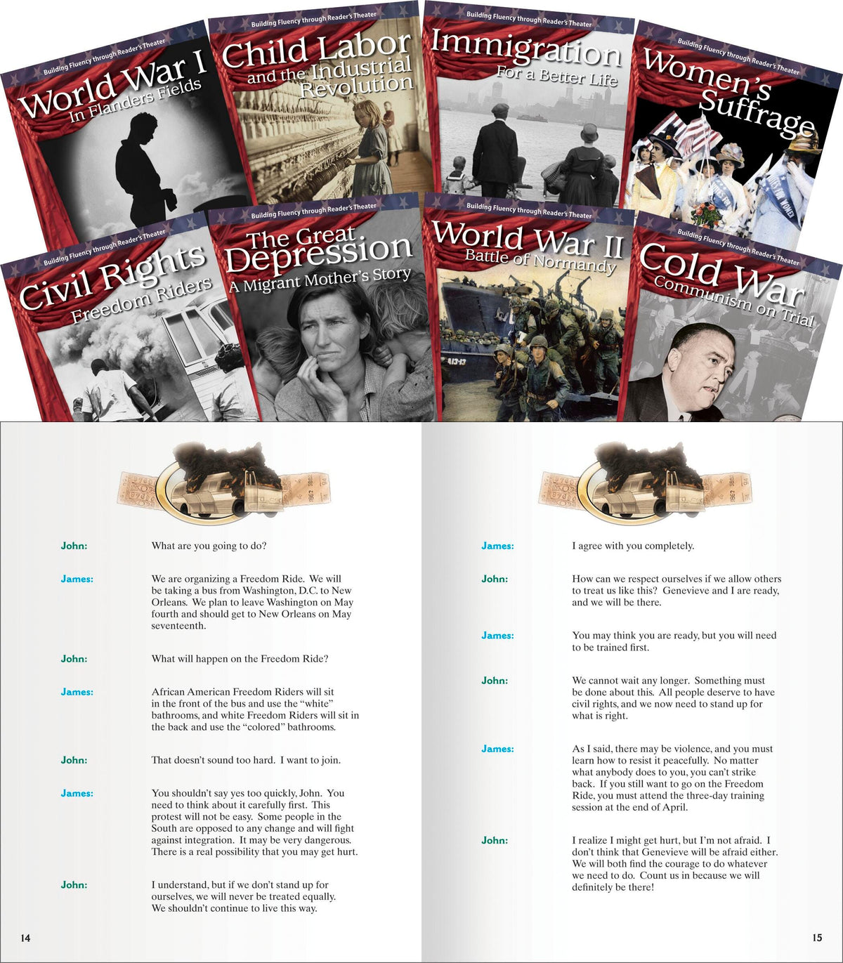 BOOKS - READERS THEATER THE 20TH CENTURY SET OF 8