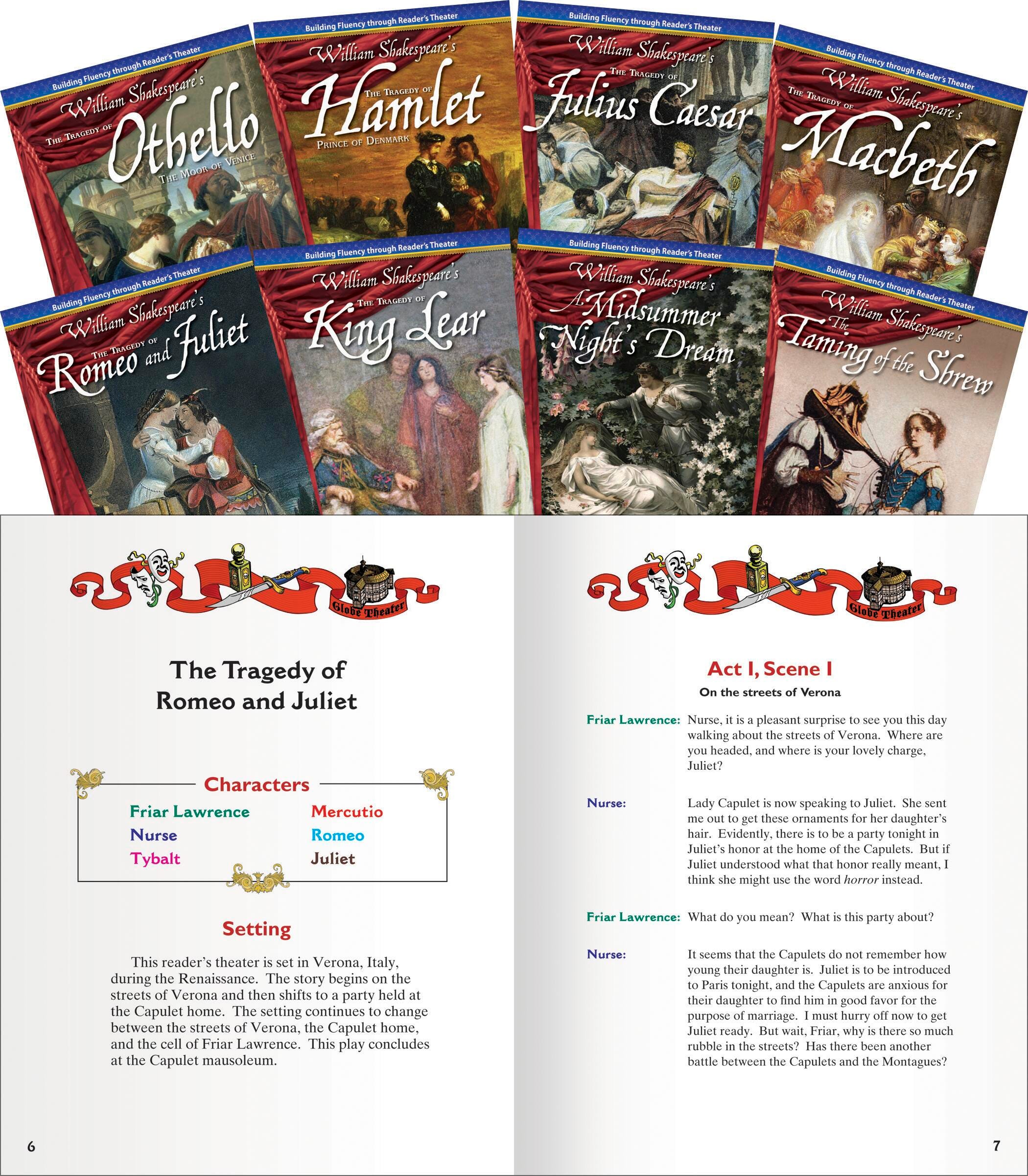 BOOKS - READERS THEATER WILLIAM SHAKESPEARE SET OF 8