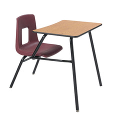 DESK - CLASSROOM SELECT - TRADITIONAL 4-LEG COMBO - 17-1/2 IN - 18 X 24 IN - LAMINATE - LOCKEDGE - BLACK - SPECIFY SEAT AND BACK COLOR - SPECIFY TOP COLOR - SPECIFY EDGE COLOR
