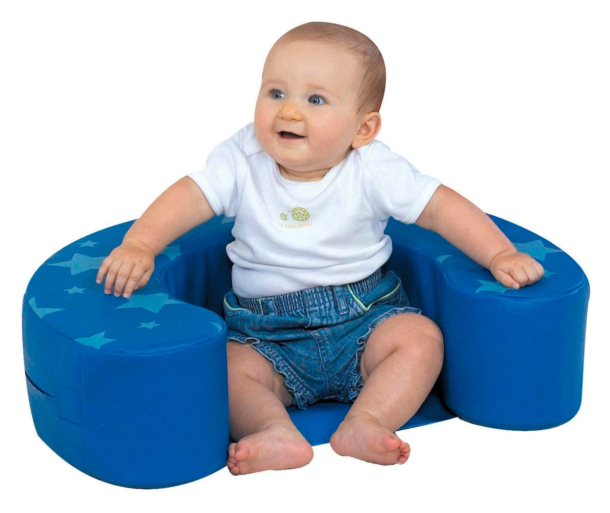 POSITIONER INFANT ROUNDED SIT ME UP - BLUE STARS