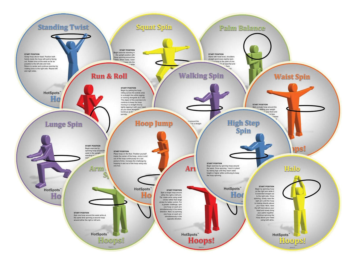 SPOT MARKER HOTSPOTS HOOPS SET OF 12