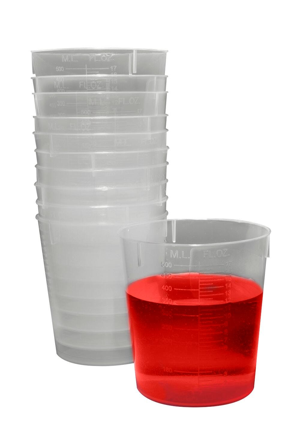 BEAKER POLYPROP STACKABLE 500ML PK/25