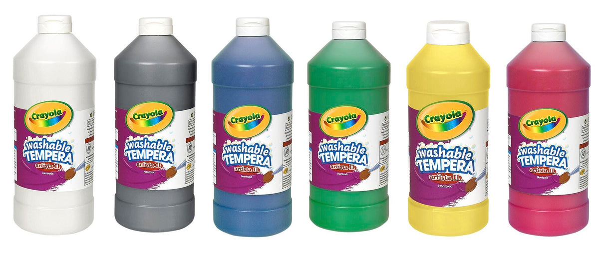 PAINT CRAYOLA ARTISTA II TEMPERA QUART ASST SET OF 6