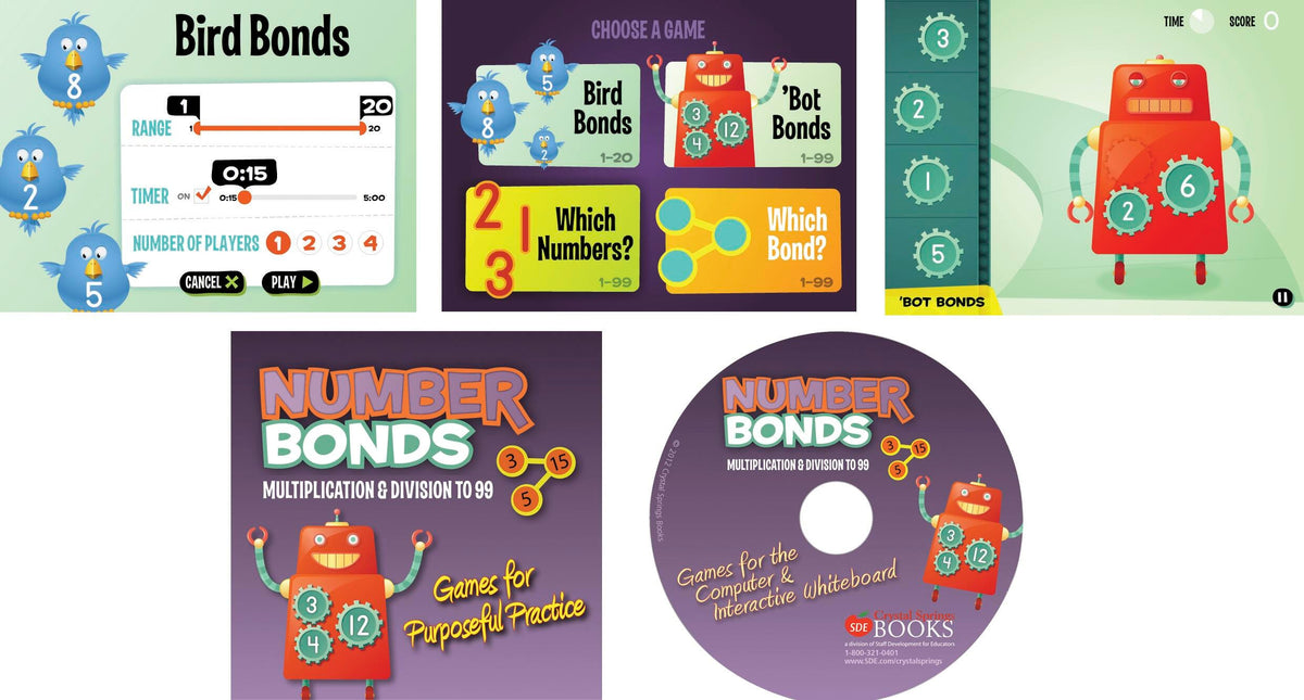 CD FOR IWB NUMBER BONDS MULTIPLICATION AND DIVISION UP TO 99