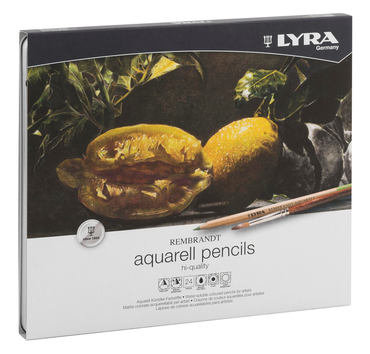 PENCILS WTR CLR LYRA REMBRANDT AQUARELL ASST COLORS SET OF 24
