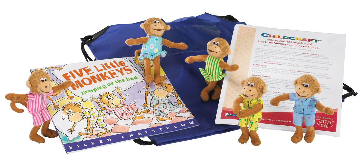 LITERACY BAG FIVE LITTLE MONKEYS
