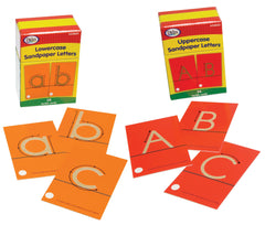 CARDS TACTILE SANDPAPER UPPER AND LOWERCASE LETTERS