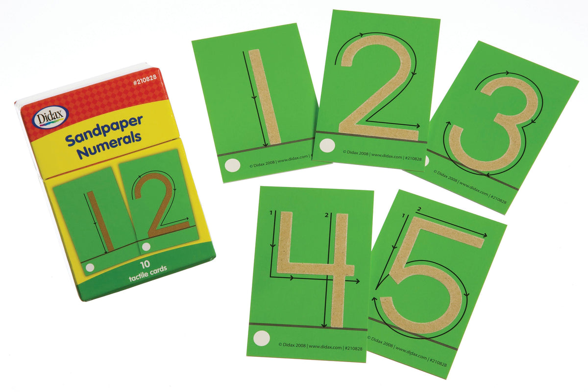 CARDS TACTILE SANDPAPER NUMBERS