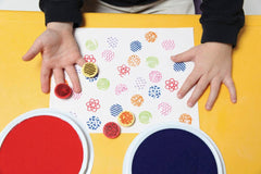 EFFECTS TOOLS PRINTERS READY2LEARN PAINT AND CLAY FINGER PRINTERS SET OF 8