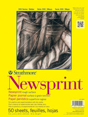 PAD NEWSPRINT STRATHMORE 300 SERIES 9X12 IN 50 SHTS