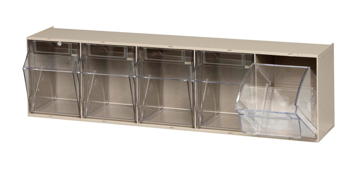 QUANTUM STORAGE - 5 COMPARTMENT STORAGE BIN - 23-5/8W X 5-1/4 D X 6-1/2 H IN - SPECIFY COLOR