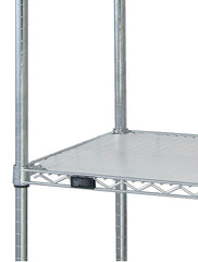 PROTECTIVE PLASTIC SHELF MAT LAYS ON TOP OF WIRE SHELF 18X60