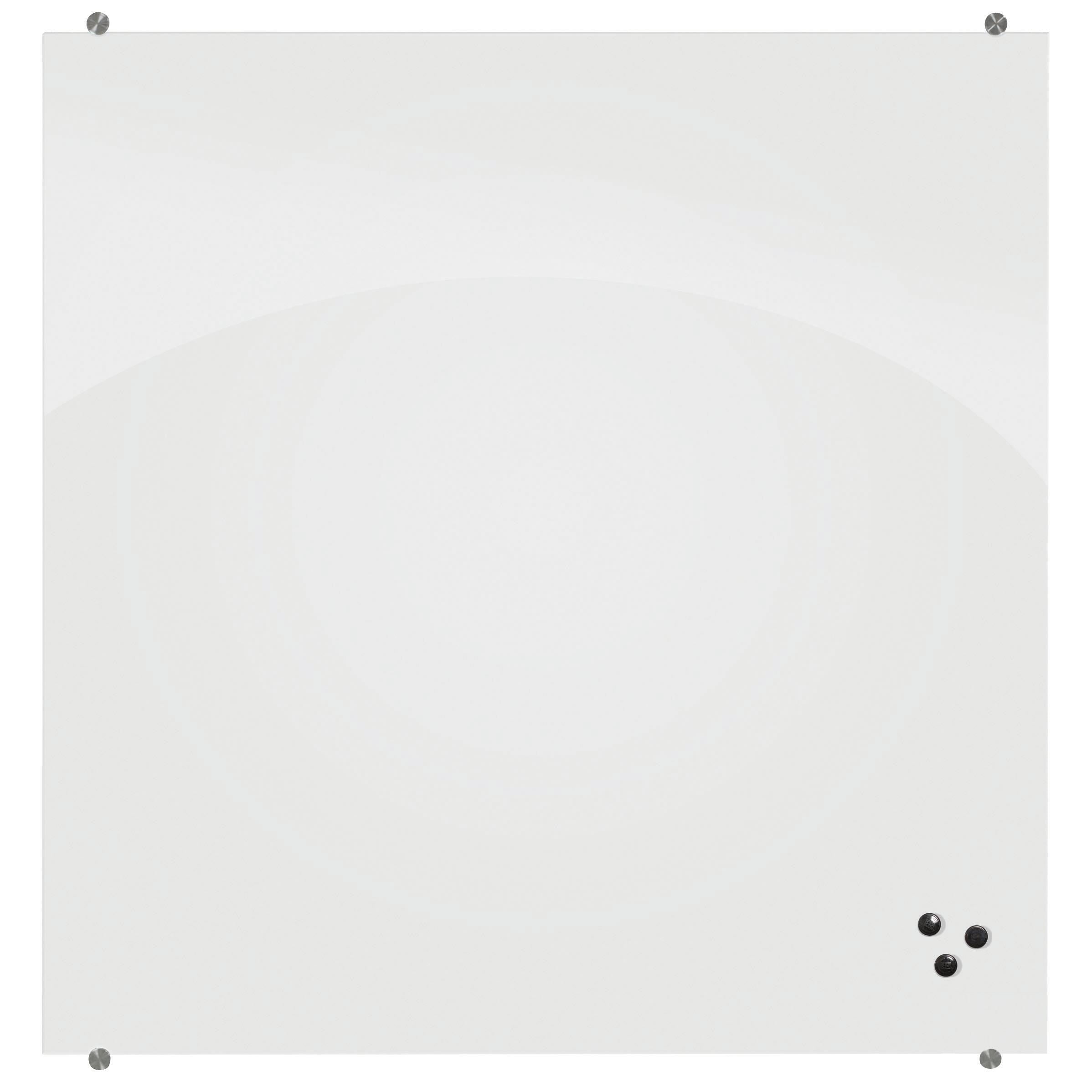 MARKERBOARD - MOORECO VISIONARY MAGNETIC GLASS BOARD - 4 X 8FT - WHITE