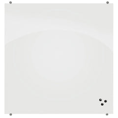 MARKERBOARD - MOORECO VISIONARY MAGNETIC GLASS BOARD - 3 X 4FT - WHITE
