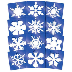 STENCILS SUPER SNOWFLAKE SET OF 12